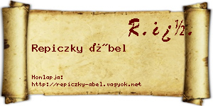 Repiczky Ábel névjegykártya